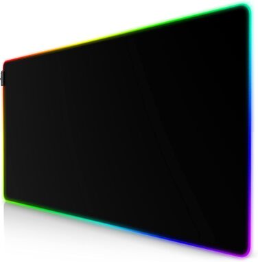 Килимок для ігрової миші XXXL RGB - 1200 x 600 мм - килимок для миші - LED Multi Color - 7 кольорів світлодіодів плюс 4 режими ефе