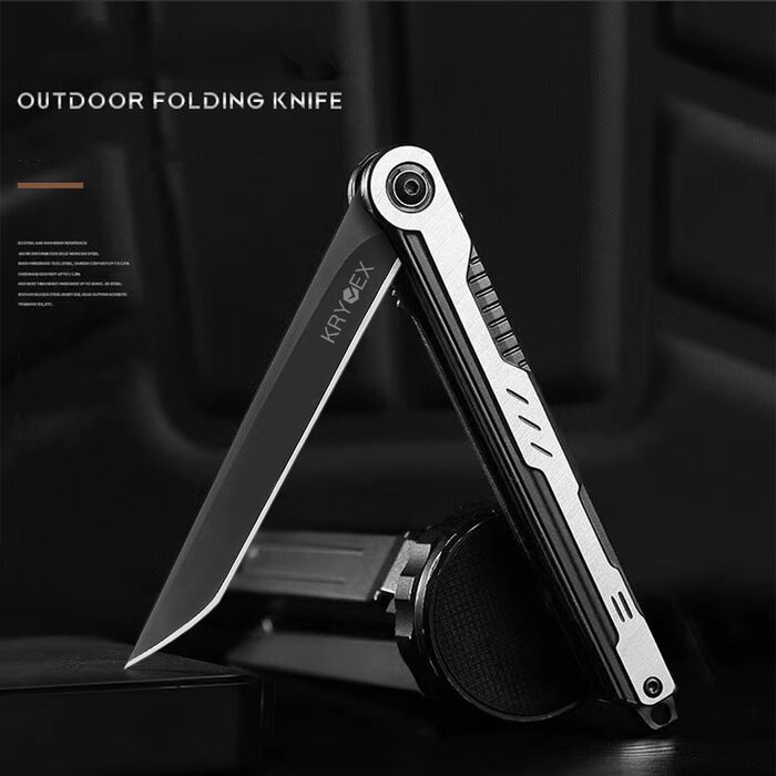 Кишеньковий ніж, тонкий одноручний ніж гострий туристичний складаний ніж з лезом з нержавіючої сталі, ніж джентльмена для кемпінгу