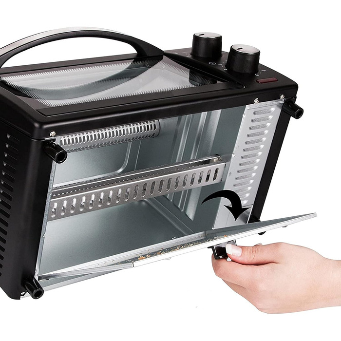 Міні-духова шафа 9 літрів Таймер на 60 хв 800 Вт 100-230C Міні піч Духова шафа Міні-піч Кемпінгова піч Мала духова шафа Маленька духова шафа