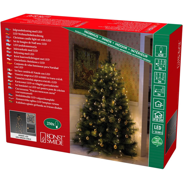 Світлодіодний абажур для ялинки з кільцем Konstsmide