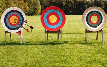 Мішень AUVIM для стрільби з лука, ручна робота, 20" (≈51 см), L — зелена, 1 шар