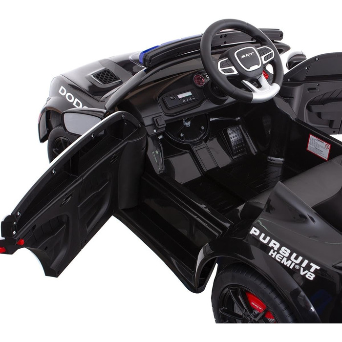 Дитячий електромобіль поліції з дистанційним управлінням - 3-5 років до 30 кг, дитячий транспортний засіб зі звуком і світлом, еле