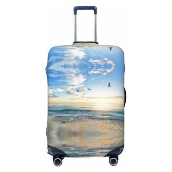 Чохол для валізи Океанський Захід, міцний захист для багажу розміром 45.7-81.3 см, XL, Чорний