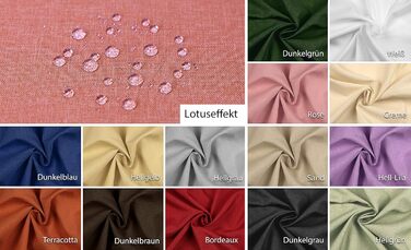 Скатертина BEAUTEX, стійка до плям і не залізна - скатертина з ефектом лотоса - столова білизна в лляному виконанні, квадрат 110x1