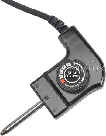 Кабель MIRTUX Grill з термостатом для Cecotec Black&Water 2500, сумісний і спеціально розроблений для пластин гриля