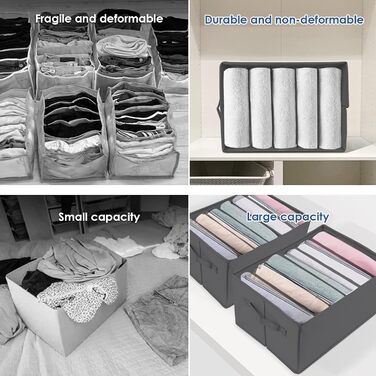 Органайзер для одягу 3 шт. и, шухляда-органайзер 7 відділень, система органайзерів для одягу складна, шухляда-органайзер для сороч