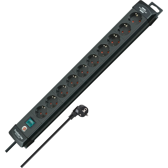 Розетка на 10 розеток (розетка на 10 розеток з вимикачем і кабелем 3 м, розетка на 10 розеток з кутом нахилу захисних контактів 45