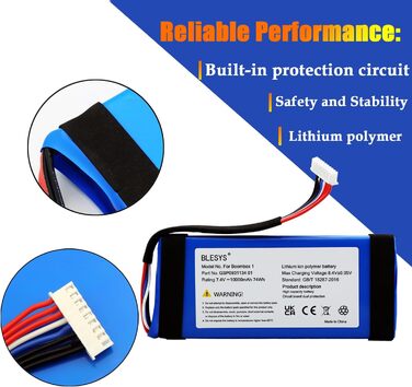 Акумулятор BLESYS GSP0931134 01 для JBL Boombox, JEM3316, JEM3317, JEM3318