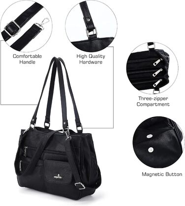 Сумка для поцілунку ангела Шкіряна жіноча сумка через плече Сумка сумки Водонепроникний тотализатор Сумка з багатофункціональною р