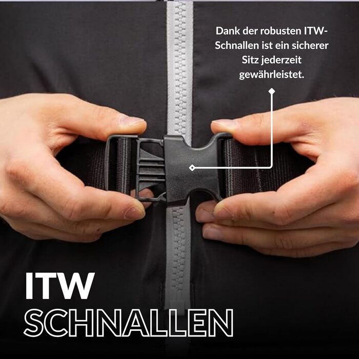 Рятувальний жилет NOARD 5 розмірів Black Edition 25-120 кг EN ISO 12402-5 CE (50 N) Жилет із міцного пінопласту чорного кольору 30-50 кг