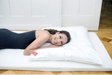 Подушка Hefel для сну на животі біла 80 x 80 см