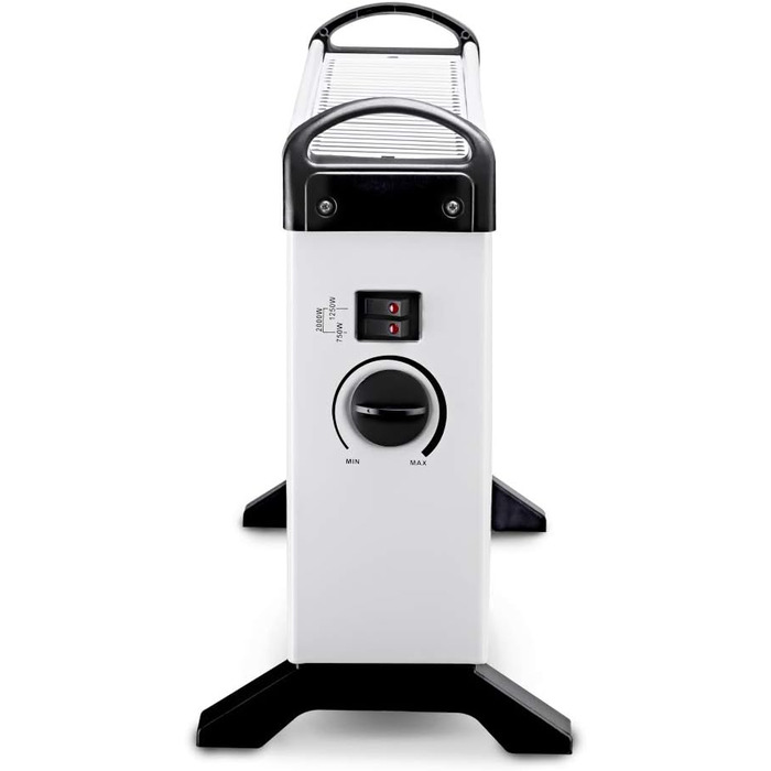 Конвекторний обігрівач TROTEC TCH 18 E Теплова потужність 750 Вт / 1250 Вт / 2000 Вт Електричний радіатор з 3 рівнями нагріву