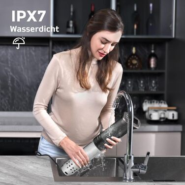 Кухонна плита Sous Vide WiFi Precision Cooker App Control Sous Vide Rod 1100 Вт Циркуляція 40C-90C Діапазон температур IPX7 Водонепроникний РК-сенсорний дисплей Ультратихий занурювальний циркуляційний насос Вуглецеве волокно Чорний