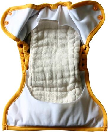 Органічні бавовняні підгузники avo cado розмір 2 - вміст 10 шт. - підходять до одного розміру штанів для тканинних підгузників - 1