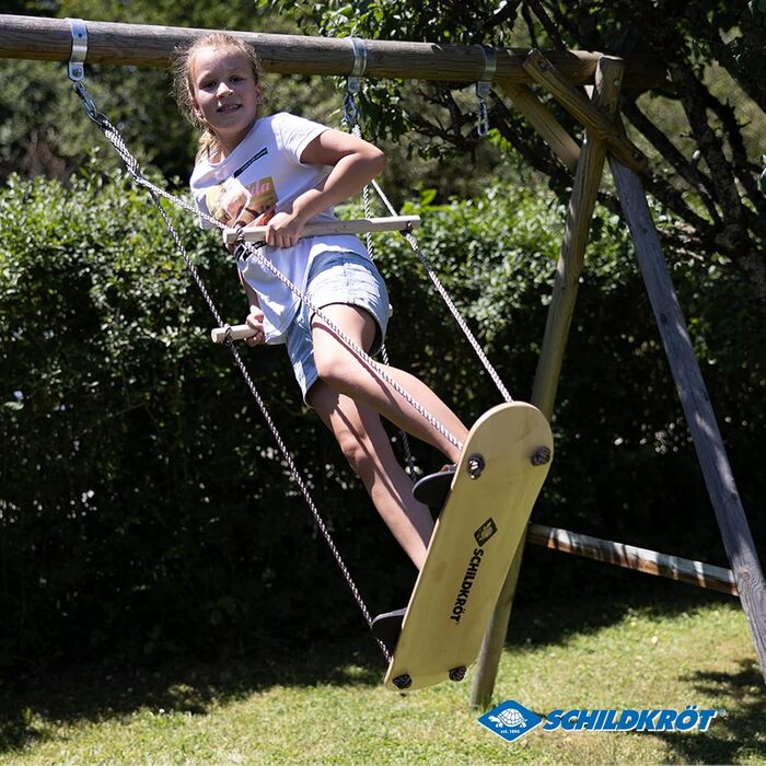 Гойдалка для скейтборду Schildkrt, надзвичайна дерев'яна гойдалка для спритності, рівноваги та координації, протиковзка конструкці