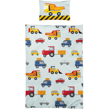 Дитяча постільна білизна дитяча постільна білизна мікрофібра 100x135 будівельний майданчик 415398