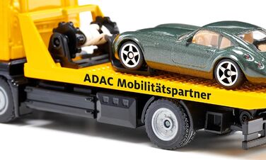 Евакуатор ADAC, вкл. іграшкову машинку для буксирування, 155, Метал/пластик, жовтий, Відповідає оригінальним функціям, Висувна тросова лебідка, Поворотна та опускна транспортна платформа Евакуатор 2722 Одинарний, 2722, MAN