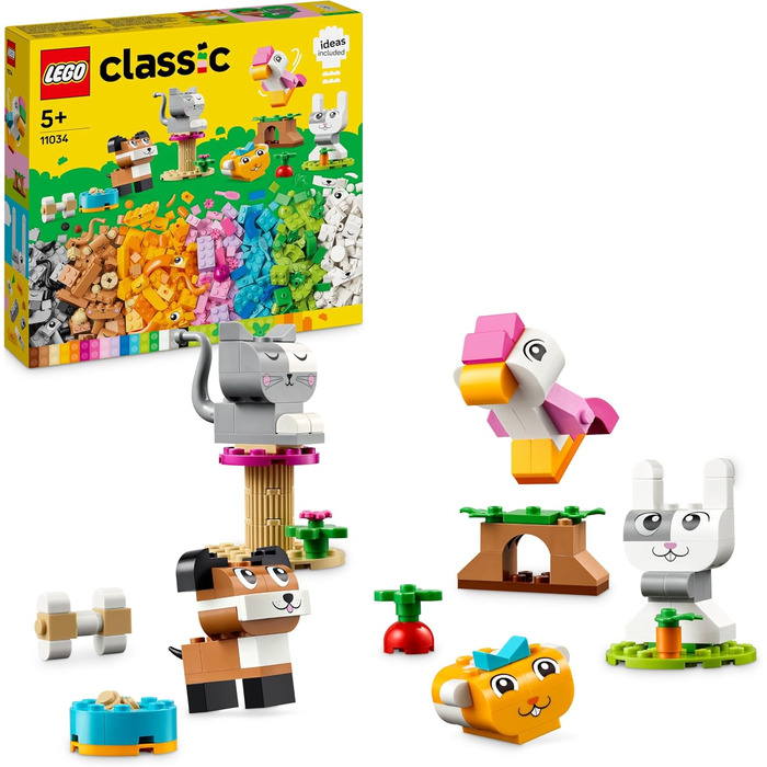 Конструктор LEGO Classic 11034, Творчі Тварини, 450 деталей