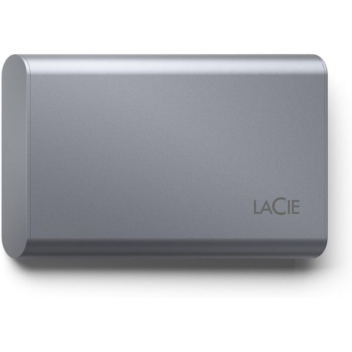 Мобільний твердотільний накопичувач LaCie Mobile SSD Secure 1 ТБ, 10 Гбіт/с USB 3.1 Type C, рятувальний SED, космічний сірий, у комплекті служба порятунку (STKH1000800)