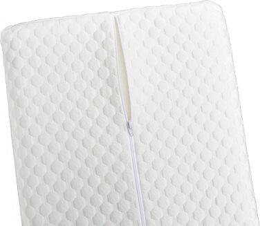 Подвійний комплект подушок K50, в&39язкоеластичні подушки для сну, подушки для шиї з регульованою висотою (50x35x11 см, білий колір, подвійний комплект)