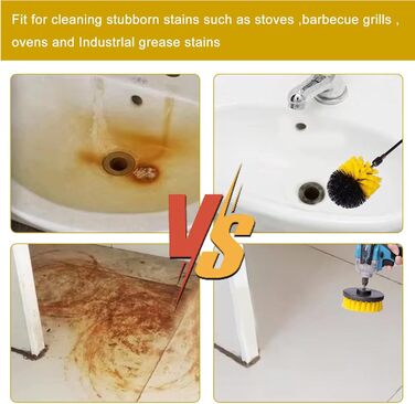 Щітка насадка акумуляторна викрутка, 5 шт. щітка акумуляторна викрутка дриль набір для чищення ванних кімнат, ванн, підлоги, марму