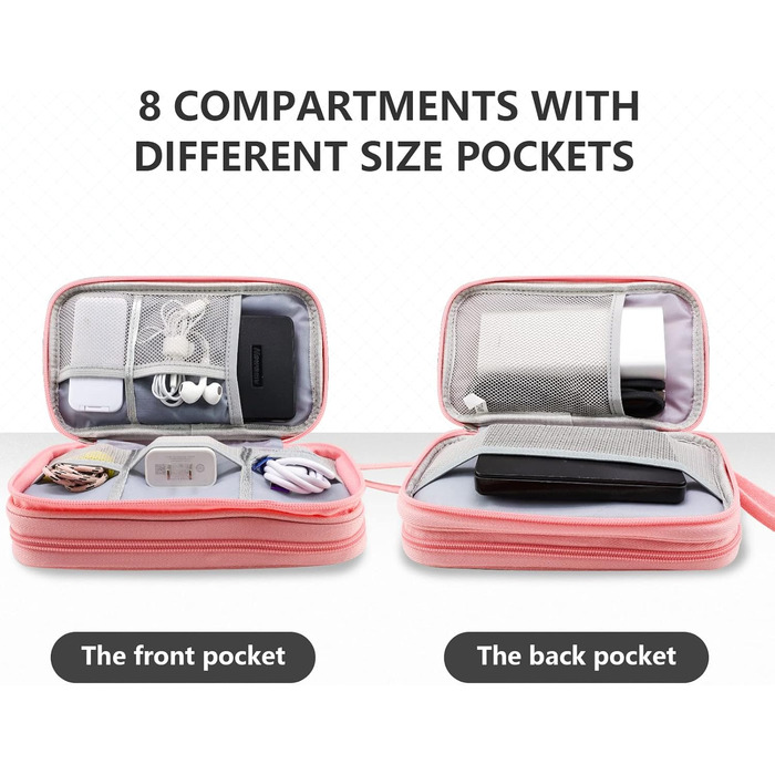 Сумка-органайзер для кабелів Teskyer, універсальна сумка для дорожніх кабелів, водонепроникні багатофункціональні аксесуари для по