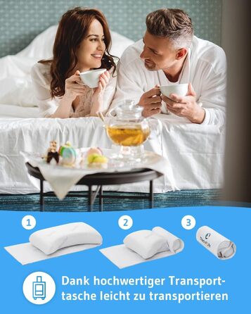 Охолоджувальна подушка VITALice Регульована по висоті подушка для шиї з піни з ефектом пам&39яті з чохлом ClimaCool Класна ергономічна подушка для сну на боці, дихаюча, ергономічна, 56x36x9,5/11,5 см