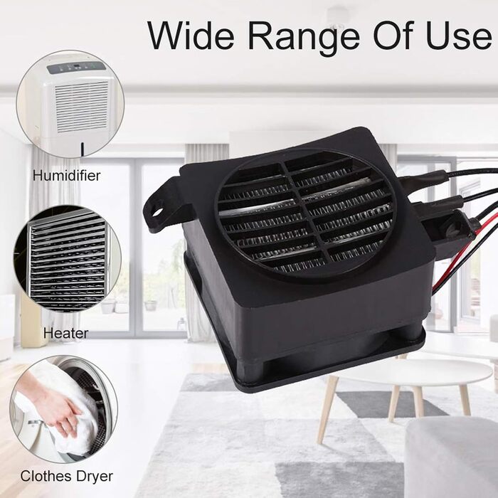 Нагрівальний елемент PTC 220 В, електричний вентилятор-обігрівач потужністю 300 Вт, керамічний повітряний нагрівач постійної температури, нагрівач PTC з вентилятором для вентиляторів, зволожувачів повітря, кондиціонерів