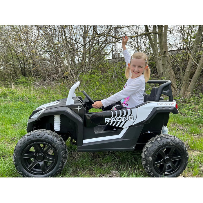 Дитячий електромобіль UTV XXL 24V 2 шт. місцевий, червоний, електромобіль для дітей 2 шт. місцевий, шкіряні сидіння, 2 двигуни по