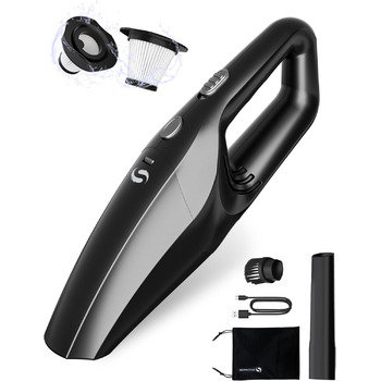 Ручний пилосос акумуляторний, невеликий потужний автомобільний пилосос з акумулятором, портативний автомобільний пилосос ручний пи