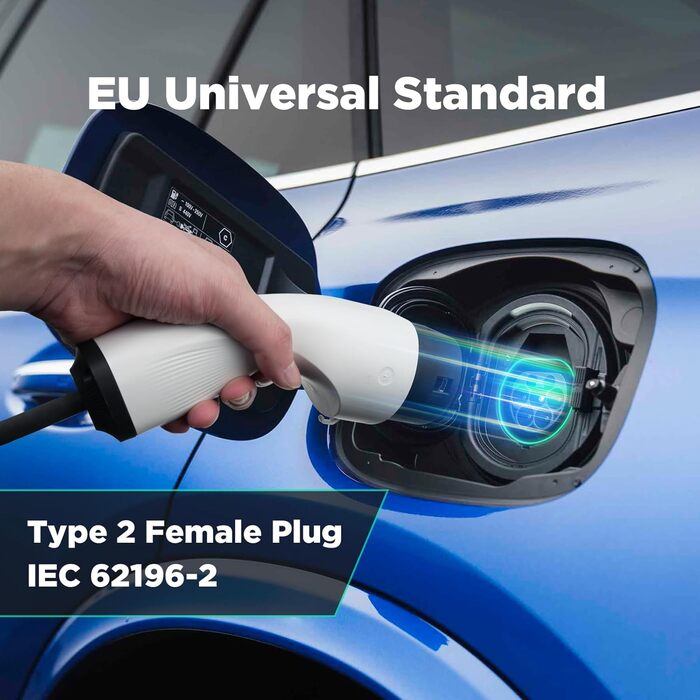 КВт зарядний кабель CEE 16A до зарядного пристрою типу 2 з сумкою для перенесення для всіх електромобілів та гібридних автомобілів