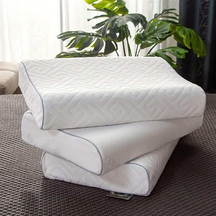 Шийна подушка Подушка для сну Шийна подушка Findatural Latex Pillow Curve Particle Pillow Adult Подушка з високою та низькою шиєю з наволочкою Тайська дитяча постільна білизна Memory Huasuge 60-40см