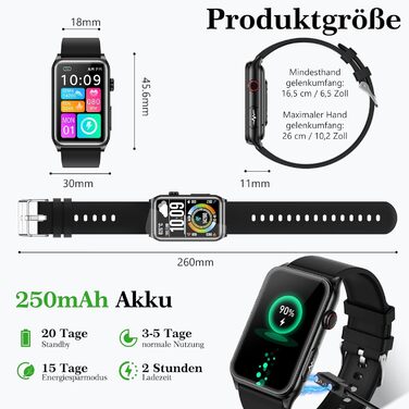 Розумний годинник 2026 для чоловіків та жінок з ЕКГ/годинником на батарейках/ІМТ/ВСР/сечовою кислотою/кров&39яним тиском, 1,57-дюймовий годинник для здоров&39я з функцією телефону, 24-годинний монітор серцевого ритму, SpO2, монітор сну/апное, фітнес-годин