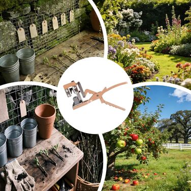 Інструменти для щеплення - точні та ергономічні з алюмінієвим лезом Нековзка ручка для зручного захоплення - садовий секатор для обрізки гілок та