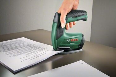Акумуляторний степлер Bosch Home and Garden DIY PTK 3.6 LI зі степлером для паперу та степлером для брошур (набір для скріплення, 3.6 В, 30 скоб/хв), 0603968102 PTK 3.6 LI офісна насадка