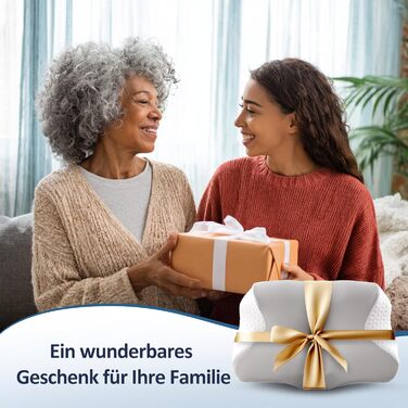 Подушка для шиї, подушка для голови, подушка для підтримки шиї, ортопедична подушка, ергономічна подушка для голови, подушка для сну на боці, подушка з піни з ефектом пам&39яті, подушка-метелик, 60 x 40 x 9/13 см, сірий