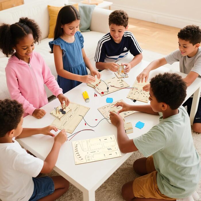 Експерименти для дітей віком 8, 9, 10, 11, 12, 13, 14 років, набір електроніки, набір для експериментів, електроконструктор для дітей, дерев&39яний конструктор, дитяча іграшка, подарунки для хлопчиків віком 8, 9, 10, 11, 12, 13, 14 років, STEM 2