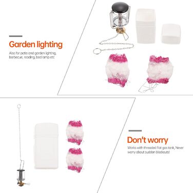 Газовий кемпінговий ліхтар Healeved, портативний ліхтар для намету на відкритому повітрі, виготовлений з міцного матеріалу, підходить для плоских та довгих газових балонів, тепле освітлення для кемпінгу та подорожей