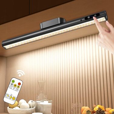 Сенсорна світлова панель Hapfish з можливістю затемнення, світлодіодна батарея для кухні під шафою бездротова з магнітом дистанцій