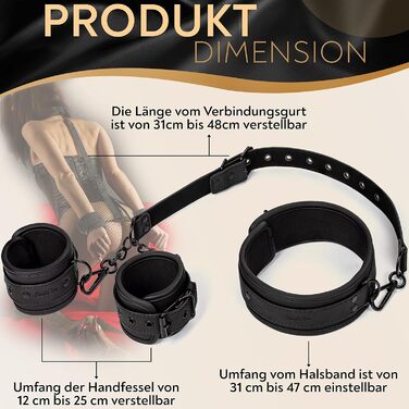 Набір для звязування DaniChou 3в1 з нашийниками та наручниками, іграшки преміум-класу SM для пар, набір для звязування, наручники, нашийник для БДСМ, обмеження, секс-іграшки для пар, секс-іграшки еротичні