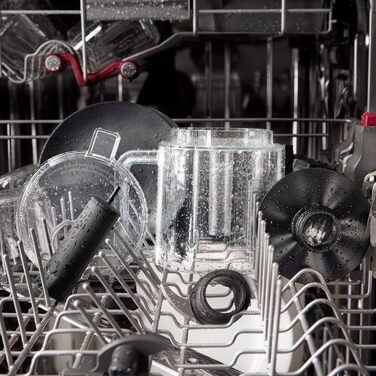 Бездротовий подрібнювач KitchenAid Go Cordless, 1,18 л, 2 швидкості та імпульсний режим, лезо з нержавіючої сталі та вінчик, до 25 хв роботи від одного заряду, чорний