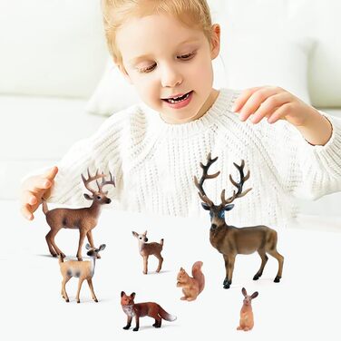 Набір фігурок тварин SIENON, 7 шт., лісові мешканці