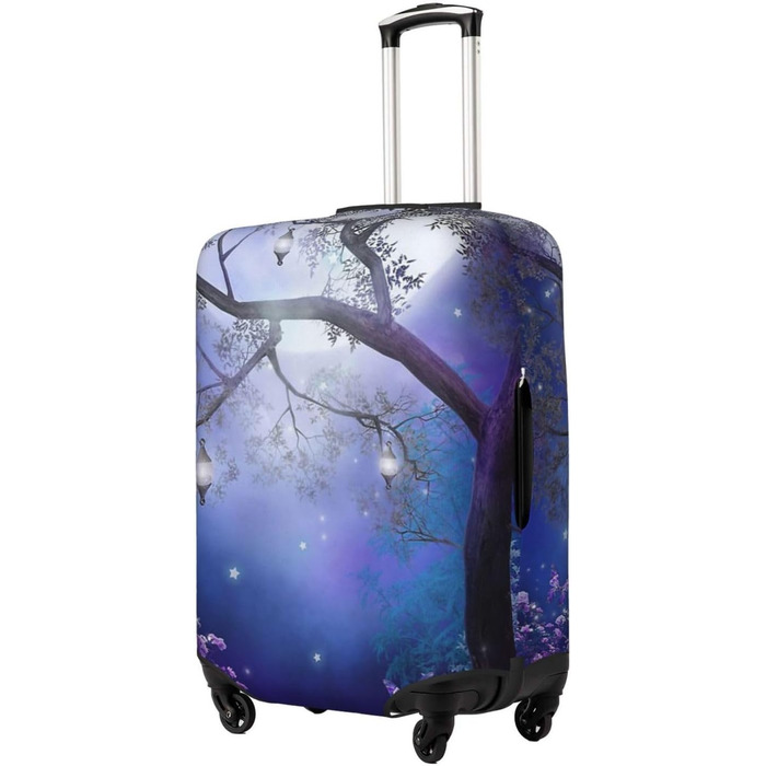 Чохол для валізи Квітучий сад - міцний, для валіз розміром 45.7-81.3 см, чорний, великий