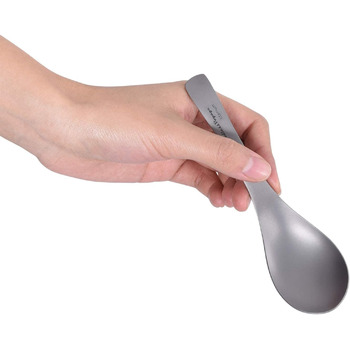 Титанова супова ложка Рисова ложка з великою мискою Багаторазові легкі столові прибори Кухонне приладдя для кемпінгу на відкритому