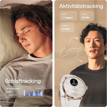 Гібридний смарт-годинник для здоров&39я серця для чоловіків та жінок - ЕКГ, SPO2, моніторинг температури, відстеження сну, здоров&39я дихання, відстеження циклу, 30-денний час роботи від батареї, iOS та Android Rotgold ScanWatch 2 - 38 мм, 2