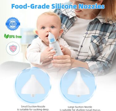Назальний аспіратор Little Bo Baby силіконовий, синій