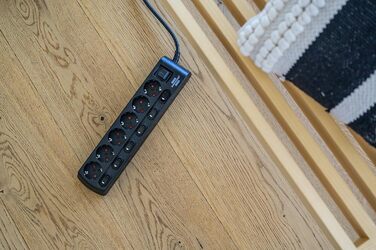 Розеткова планка Brennenstuhl індивідуально перемикається 6-шляхова з 2-полюсними вимикачами (розеткова планка з головним вимикаче