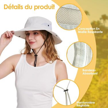 Жіноча сонцезахисна шапка, літня, для походів, жіноча кепка із захистом від ультрафіолету, складна сітка, з широкими полями, для сафарі-риболовлі, один розмір B - без отвору для хвоста - бежева