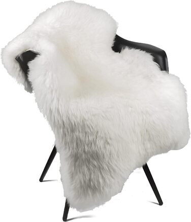 Овчина Hofbrucker, біла, велика, 110-120 см, натуральне хутро, екологічно дублене в Німеччині