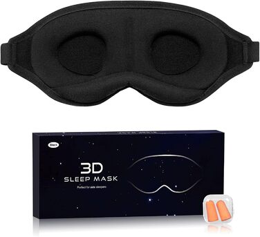 2, 2023 Upgraded 3D Eye Mask for Men and Women, 100 Opaque, with regulable Elastic Band and bersups, Ideal for Travel, Black, 2, 2023 Upgraded 3D Eye Mask for Men and Women, 100 Opaque, with regulable Elastic Band and bersups, Ideal for Travel, Black